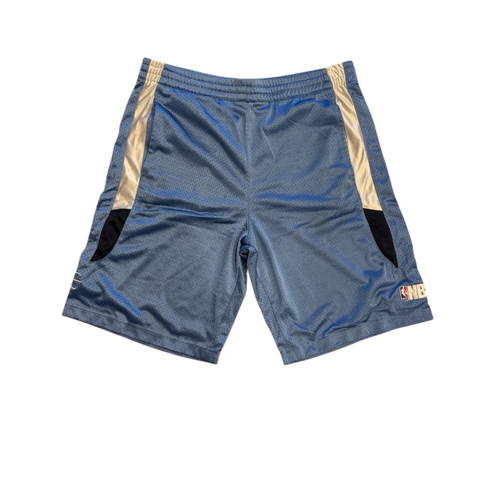 NBA Elevation Men's Athletic Shorts in Blue White Black Mesh Size M